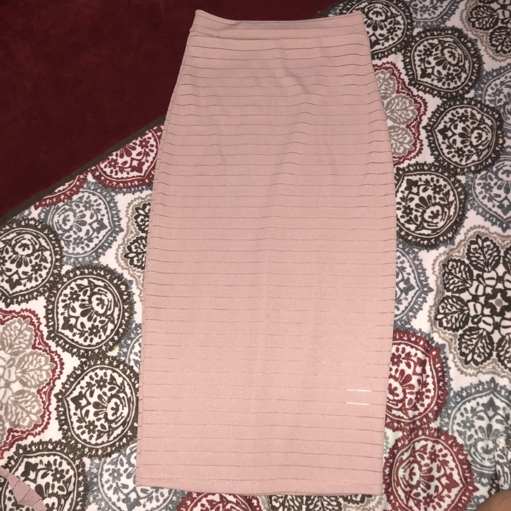 Mauve skirt with matching crop top